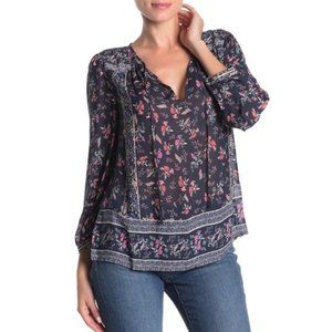 Lucky Brand Floral Long Sleeve Blouse